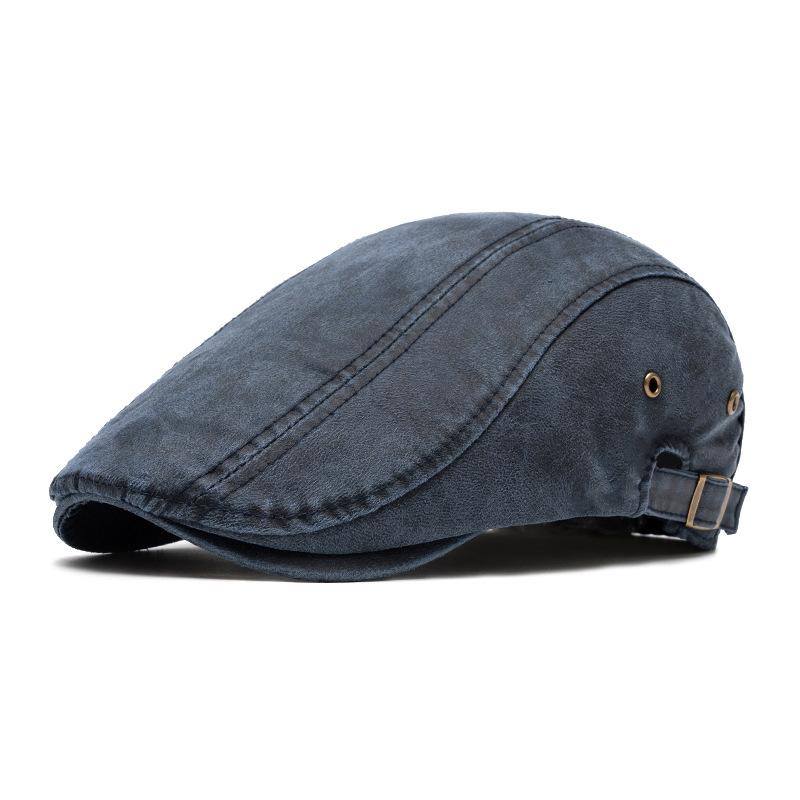 Men's Vintage Distressed Beret 9266613223608