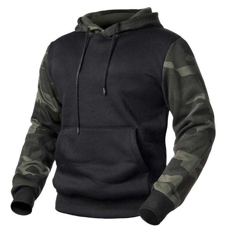 Men's Colorblock Camouflage Hoodie 9271924195512