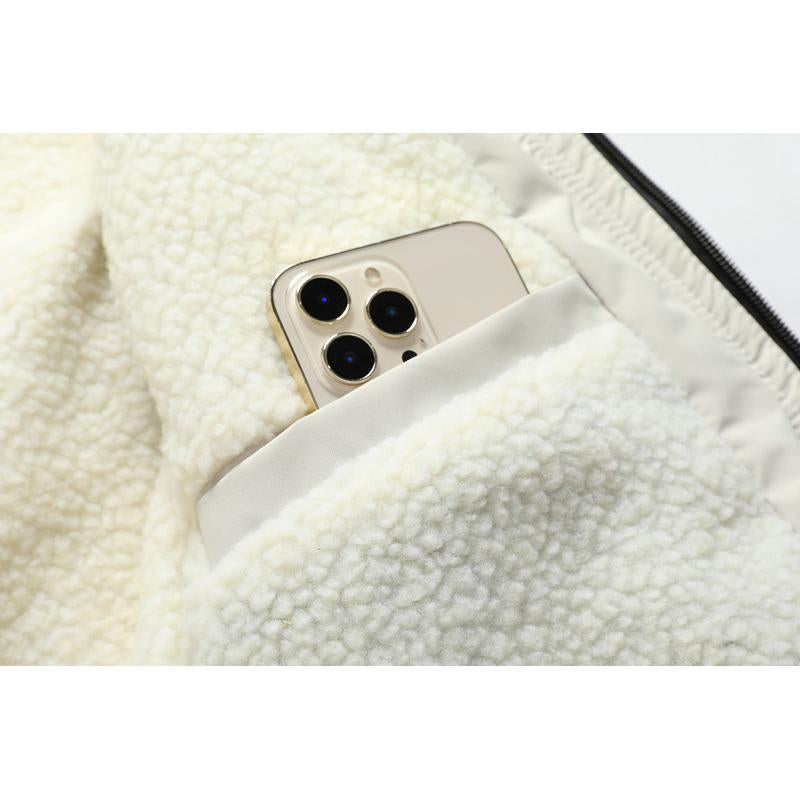 Men's Hooded Plush Thick Mid-length Coat 9261104496824