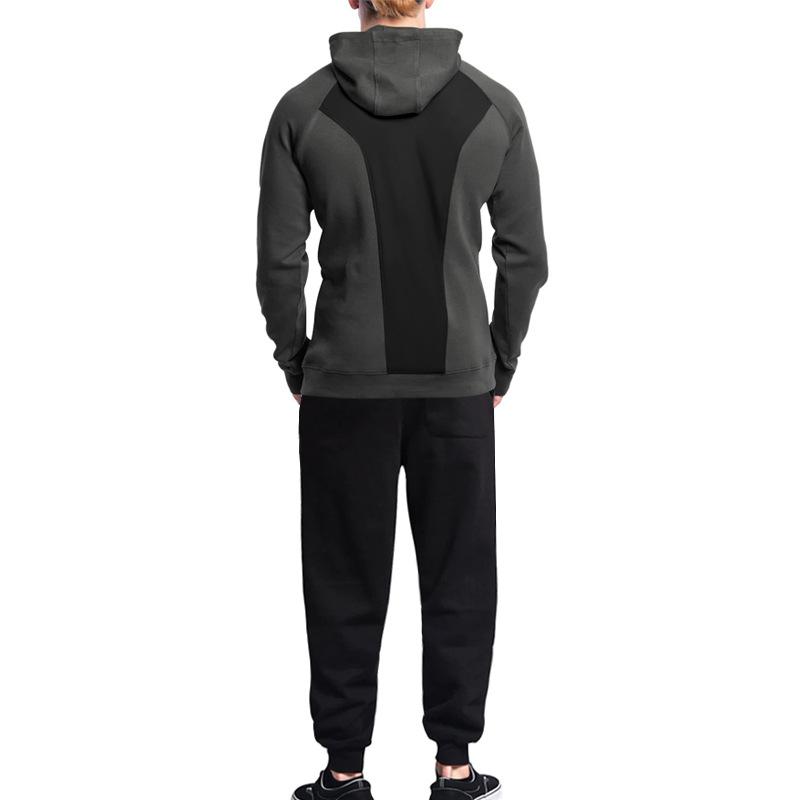 Men's Casual Sports Hooded Sweatshirt and Pants Set 9260834324664