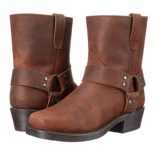 MEN'S SIDE ZIP WESTERN COWBOY BOOTS 9261846397112