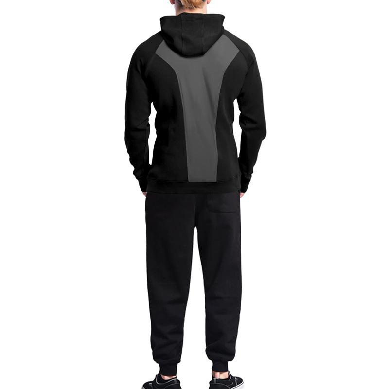 Men's Casual Sports Hooded Sweatshirt and Pants Set 9260834324664