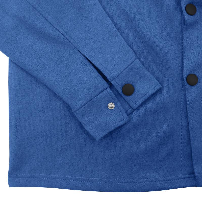 Men's Casual Suede Pocket Single Breasted Slim Fit Shirt Loose Sweatpants Set 9261812973752