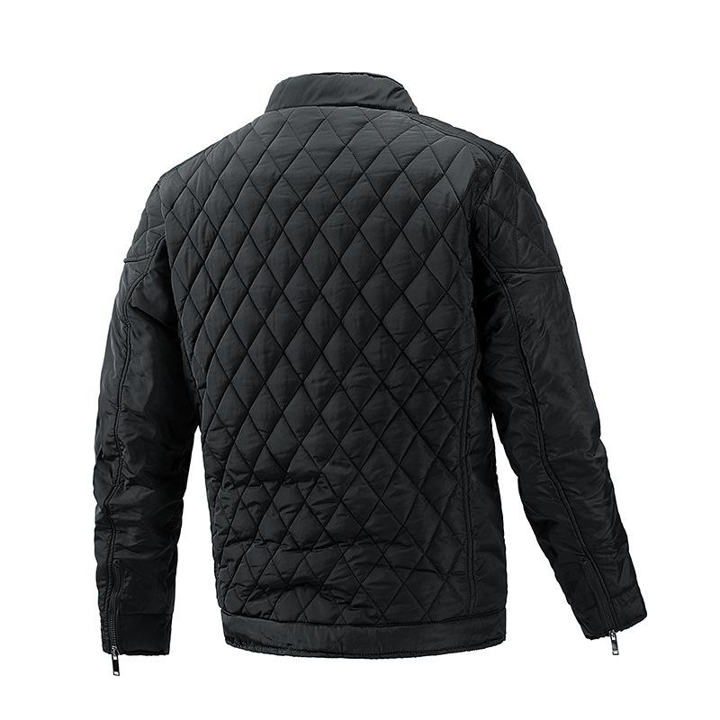 Men's Diamond Quilted Stand Collar Jacket 9261091160248