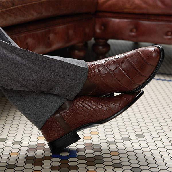 MEN'S VINTAGE CROCODILE WESTERN COWBOY BOOTS 9261846659256