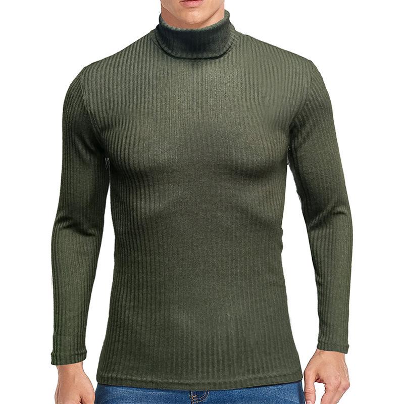 Men's Solid Color Turtleneck Sweater 9262181187768