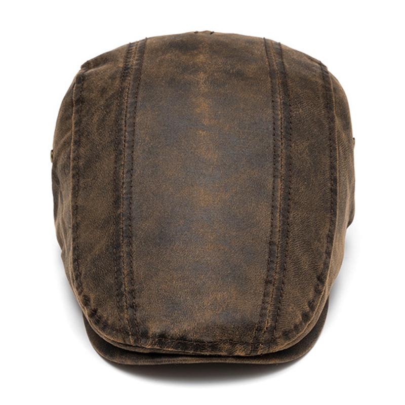 Men's Vintage Distressed Beret 9266613223608