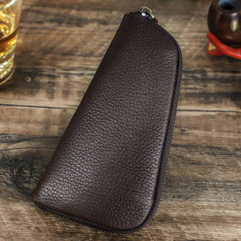 Men's Multifunctional Portable Tobacco Leather Storage Bag 9272629657784