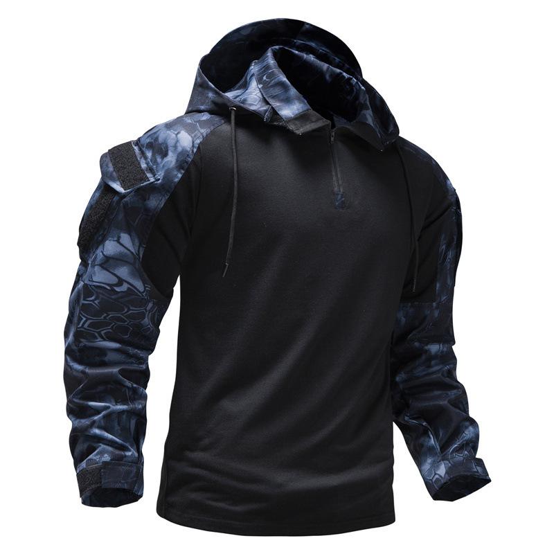 Men's Outdoor Wear-resistant Sports Camouflage Hooded Sweatshirt Jacket 9261111476408