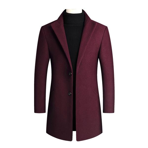 Men's Solid Color Long Lapel Blazer 9261101220024