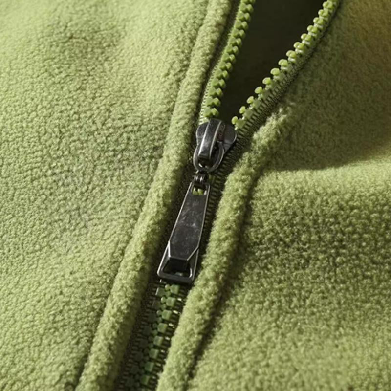 Men's Polar Fleece Long Sleeve Stand Collar Jacket 9261087326392