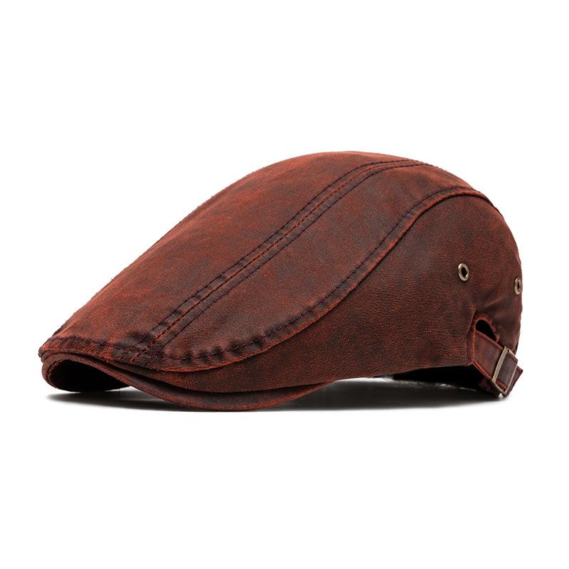 Men's Vintage Distressed Beret 9266613223608