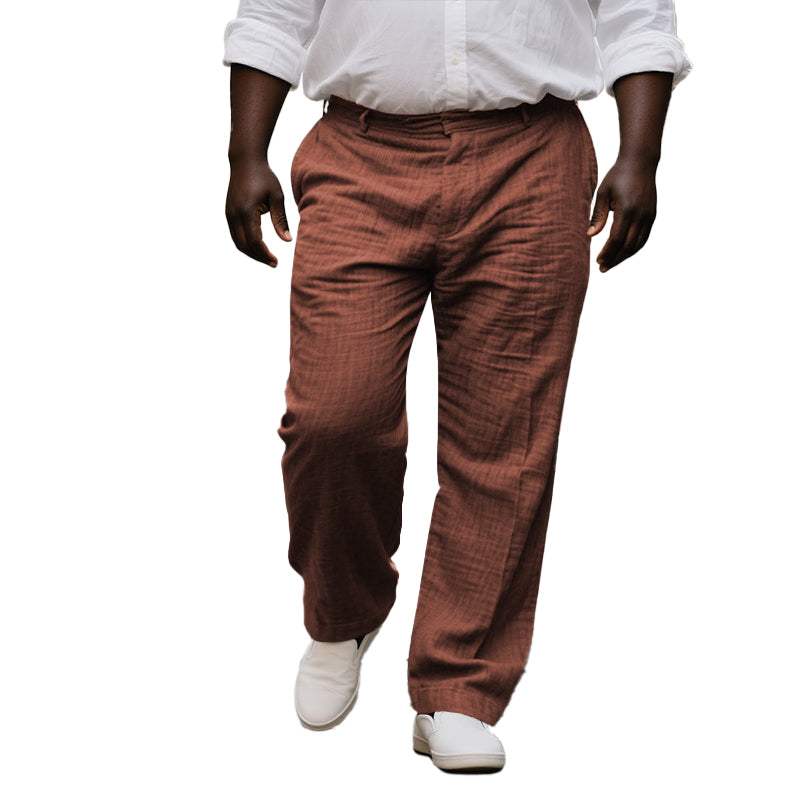 Men's Spring Fashion Casual Loose Cotton and Linen Pants 9942358556856