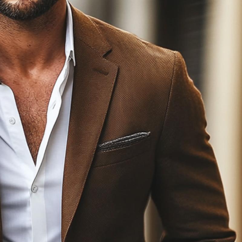 Men's Vintage Casual Single Breasted Blazer 9880235638968