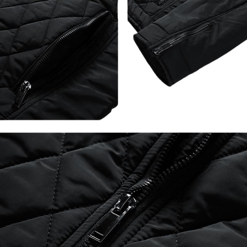 Men's Diamond Quilted Stand Collar Jacket 9261091160248