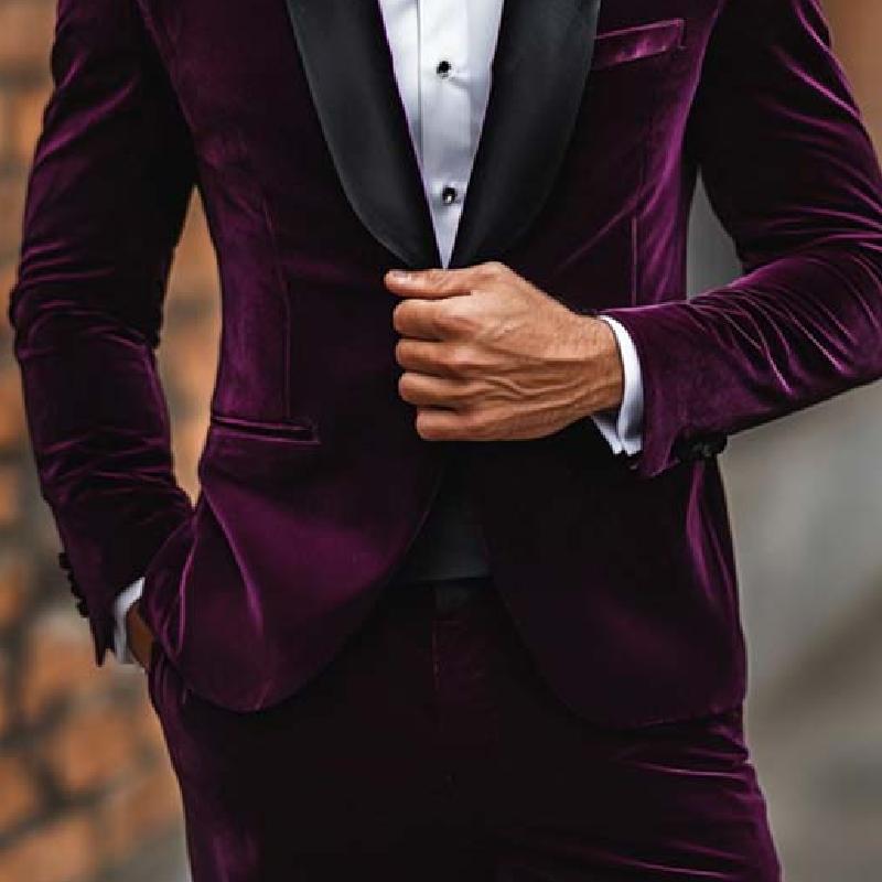 Men's Classic Retro Shawl Collar Slim Fit Blazer 9272629395640