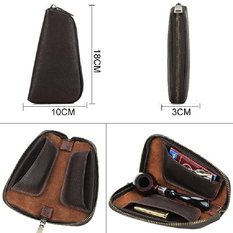 Men's Multifunctional Portable Tobacco Leather Storage Bag 9272629657784