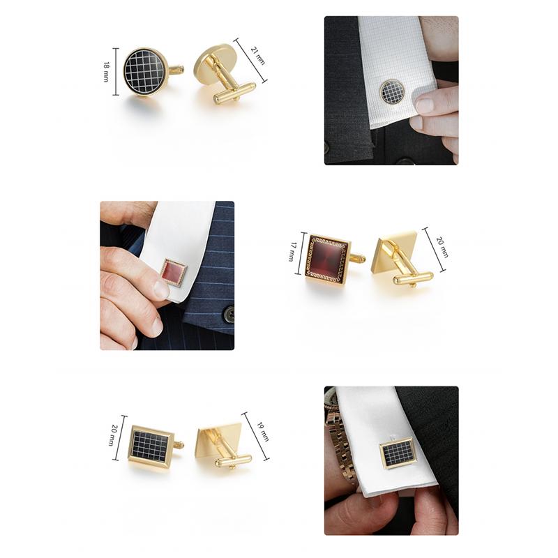 Men's Classic Business Suit Shirt Copper Cufflinks 9879140827320