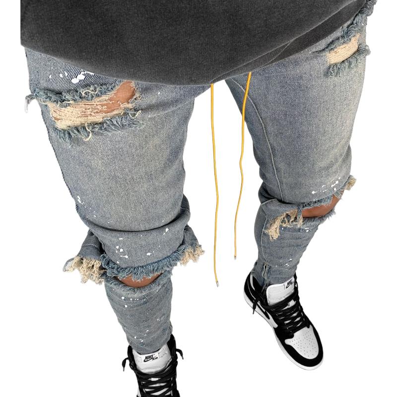 Men's Slim Fit Ripped Skinny Jeans 9268190347448