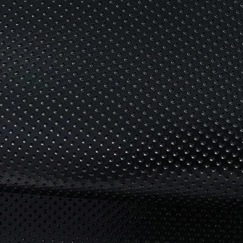 Men's Solid Lapel Single Button Polka Dot Debossed Leather Blazer 9887361237176