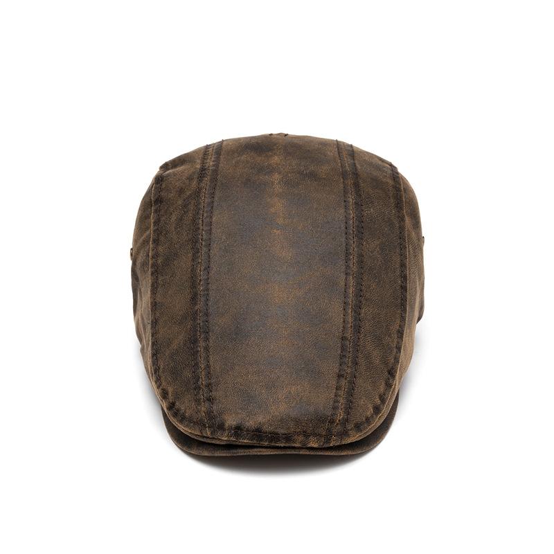 Men's Vintage Distressed Beret 9266613223608