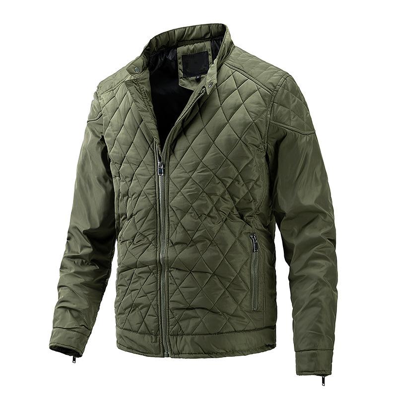 Men's Diamond Quilted Stand Collar Jacket 9261091160248