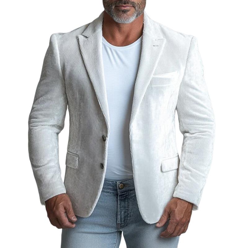 Men's Fashion Corduroy Single Breasted Blazer 9886817157304