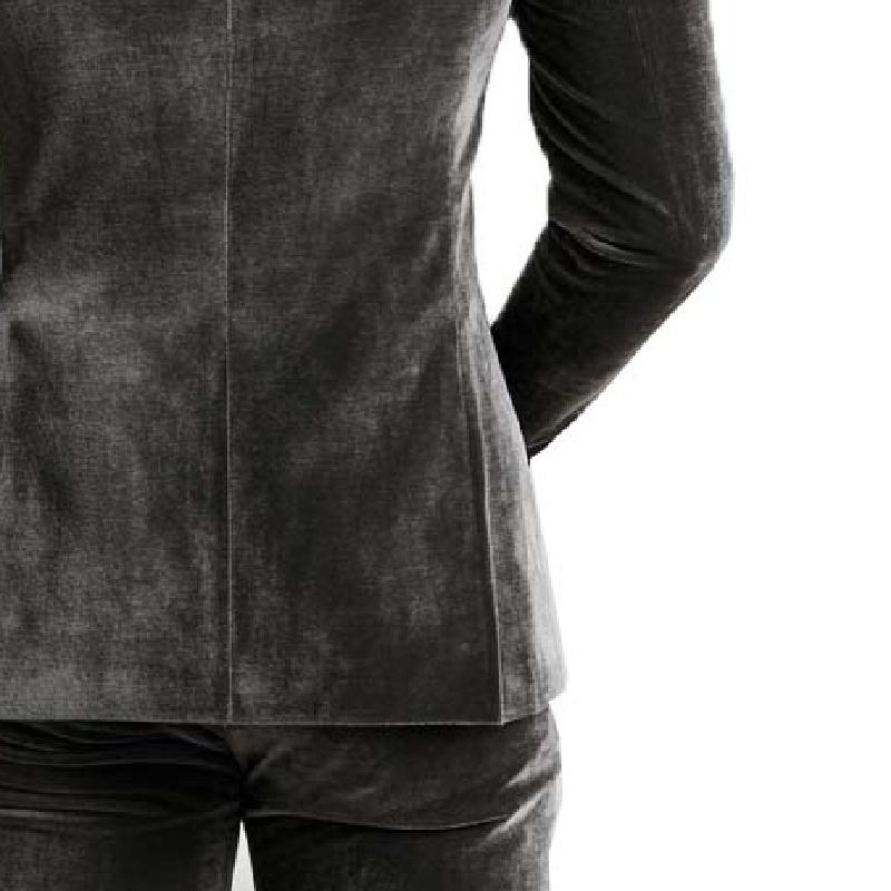 Men's Classic Vintage Single Breasted Velvet Blazer 9271925178552