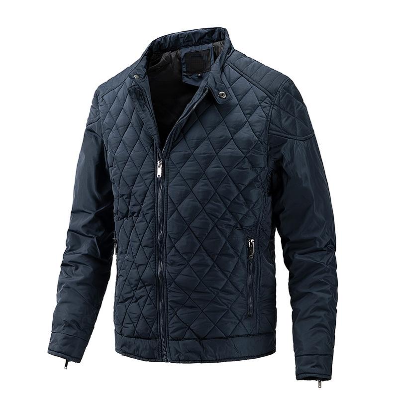 Men's Diamond Quilted Stand Collar Jacket 9261091160248