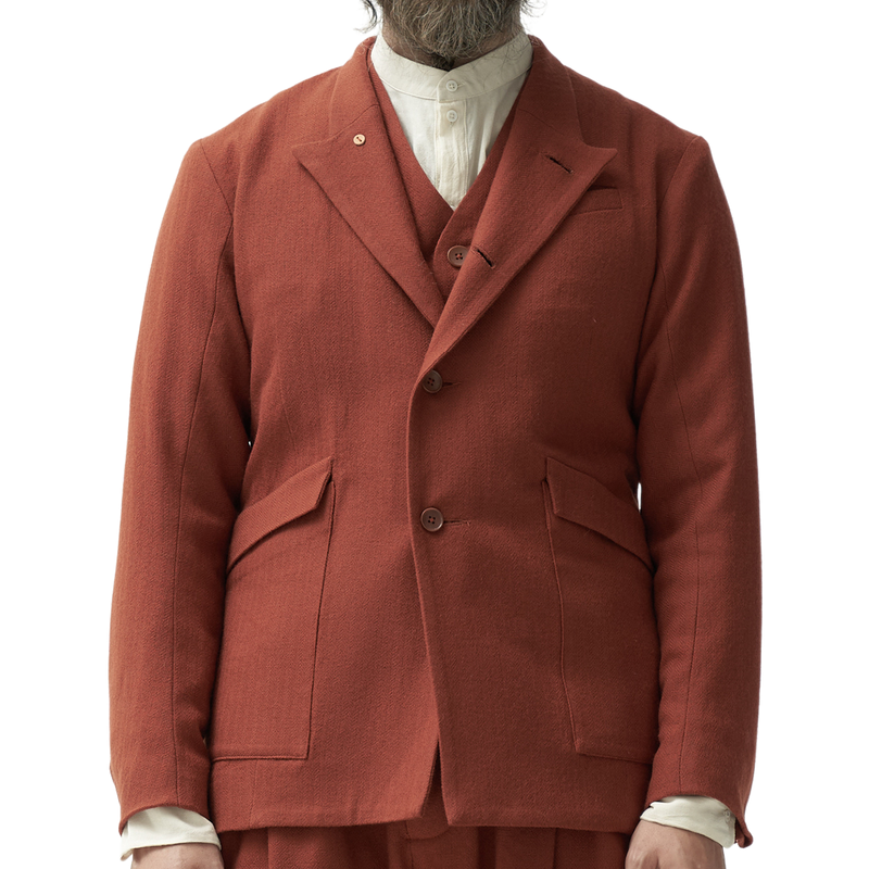 Men's Vintage Lapel Single-breasted Cotton and Linen Blazer 9891528409272