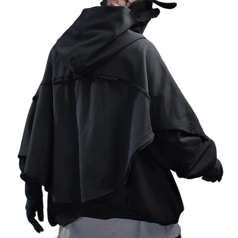 Men's Casual Trend Cotton Blended Patchwork Long Sleeve Hoodie 9909012562104