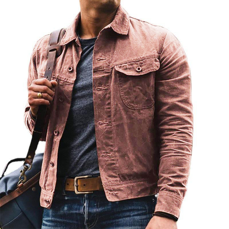 Men's Vintage Casual Lapel Long Sleeve Jacket 9261082935480