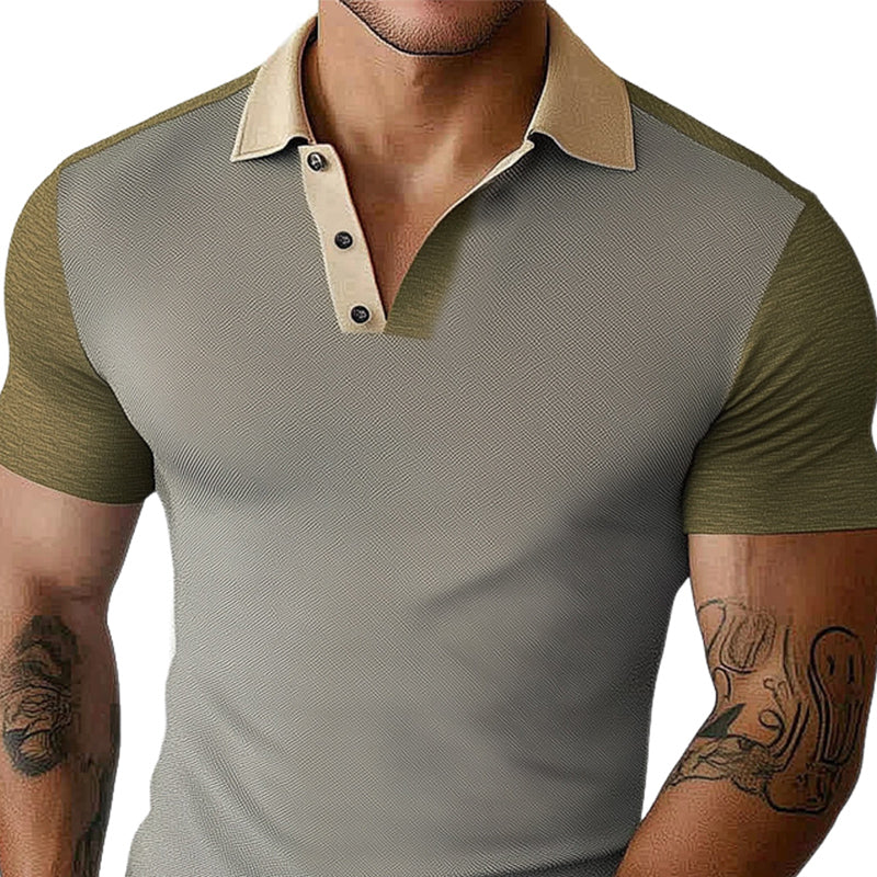 Men's Comfortable Summer Basics Classic Knitted Polo T-Shirt 9940335263928
