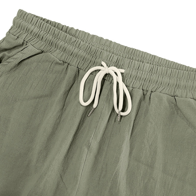 Men's Casual Solid Color Elastic Work Shorts 9949423534264