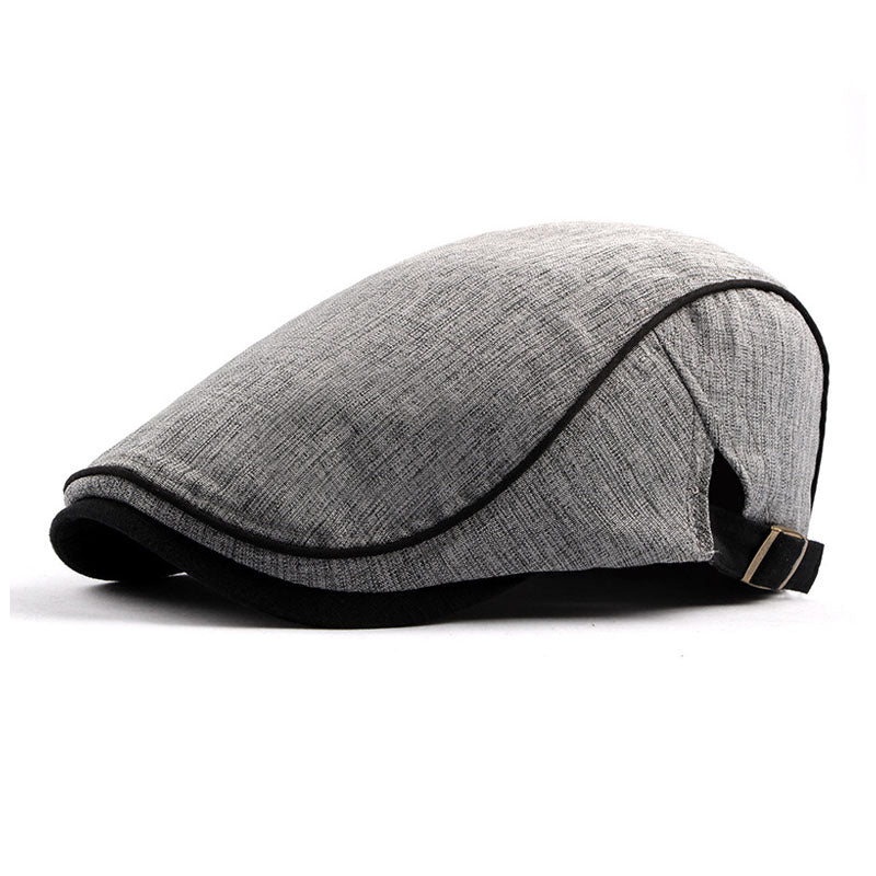 Men's Casual Cotton Breathable Colorblock Trim Beret 9893976441016