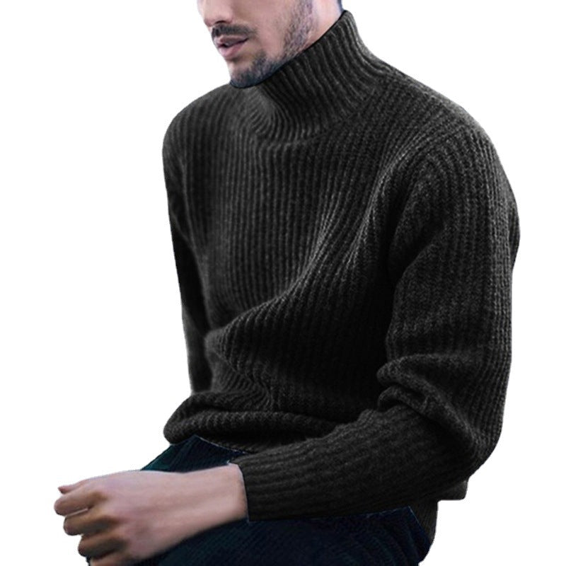 Men's Casual Turtleneck Pullover Sweater 9262178271416