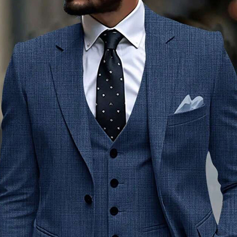 Men's Cotton And Linen Casual Business Blazers 9940337492152