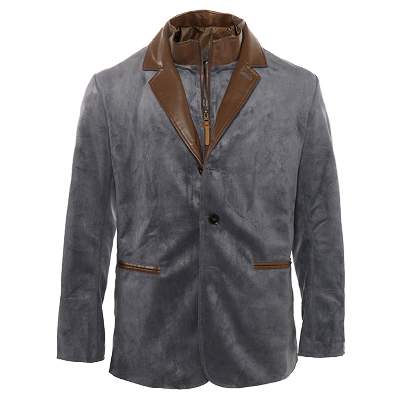 Men's Autumn Vintage Buckskin Jacket 9928622866616