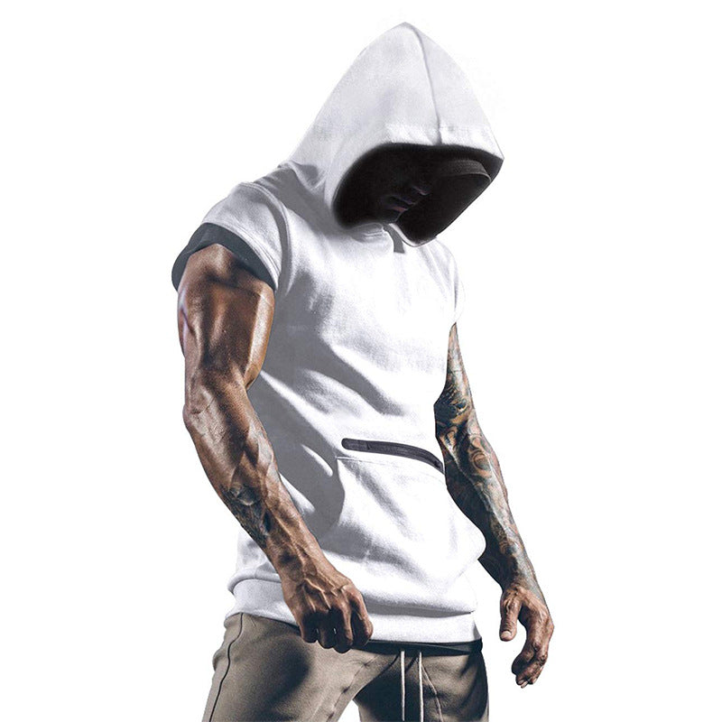 Men's Classic Casual Slim Fit Hooded Short Sleeve T-Shirt 9901326991544