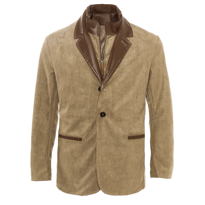 Men's Autumn Vintage Buckskin Jacket 9928622866616