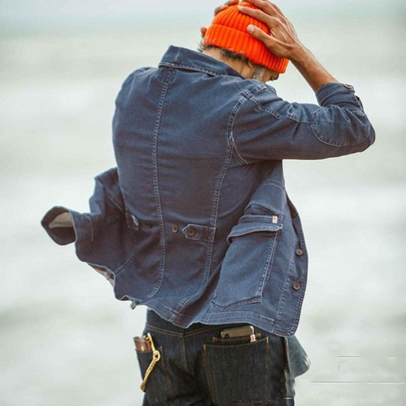 Men's Retro Suit Denim Jacket 9261079199928