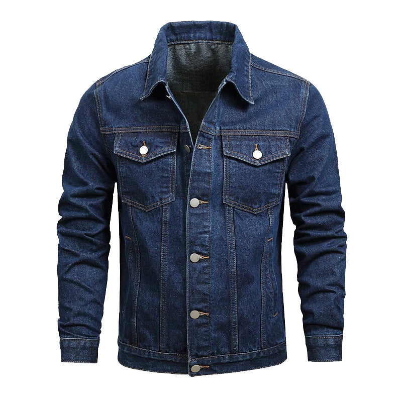 Men's Solid Vintage Single Breasted Lapel Jacket 9899737055416