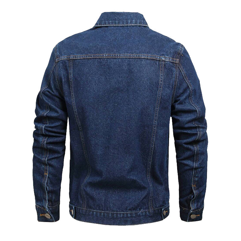 Men's Solid Vintage Single Breasted Lapel Jacket 9899737055416