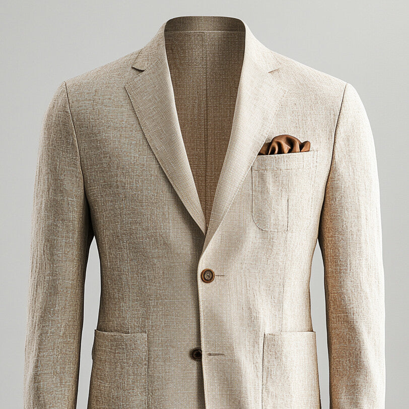 Men's Notched Lapel Two Button Patch Pocket Long Sleeve Solid Blazer 9913234915512