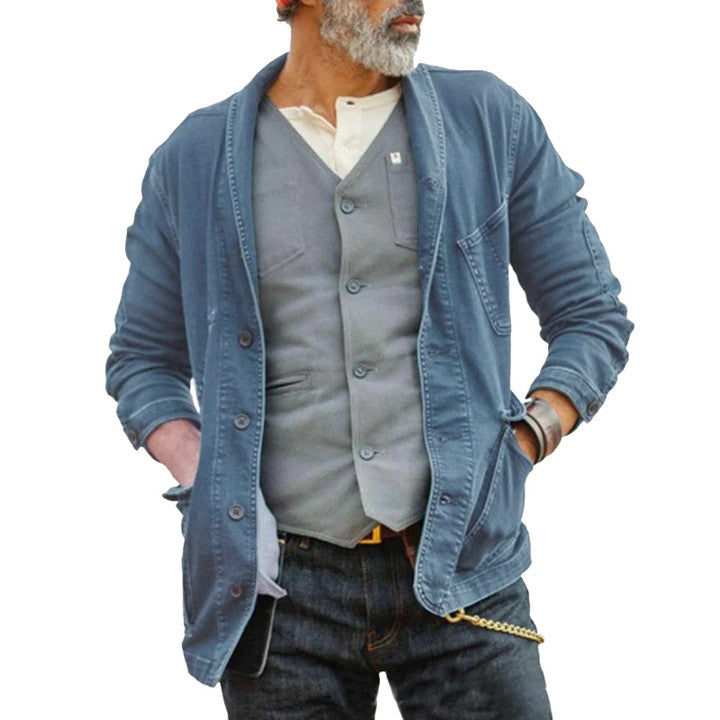 Men's Retro Suit Denim Jacket 9261079199928