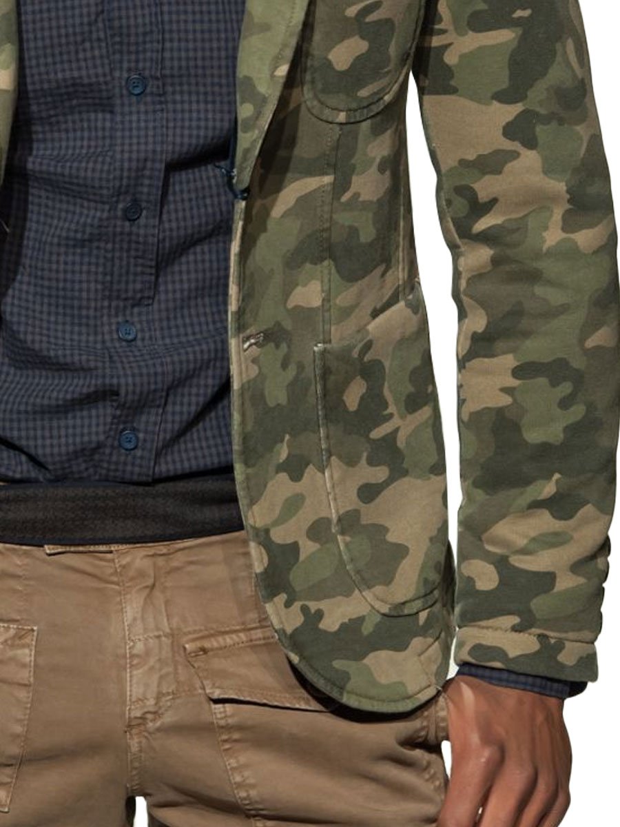 Men's Multi-Pocket Casual Camo Blazer 9888734871736