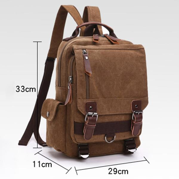 CASUAL CANVAS OUTDOOR TRAVEL BACKPACK 9262188757176