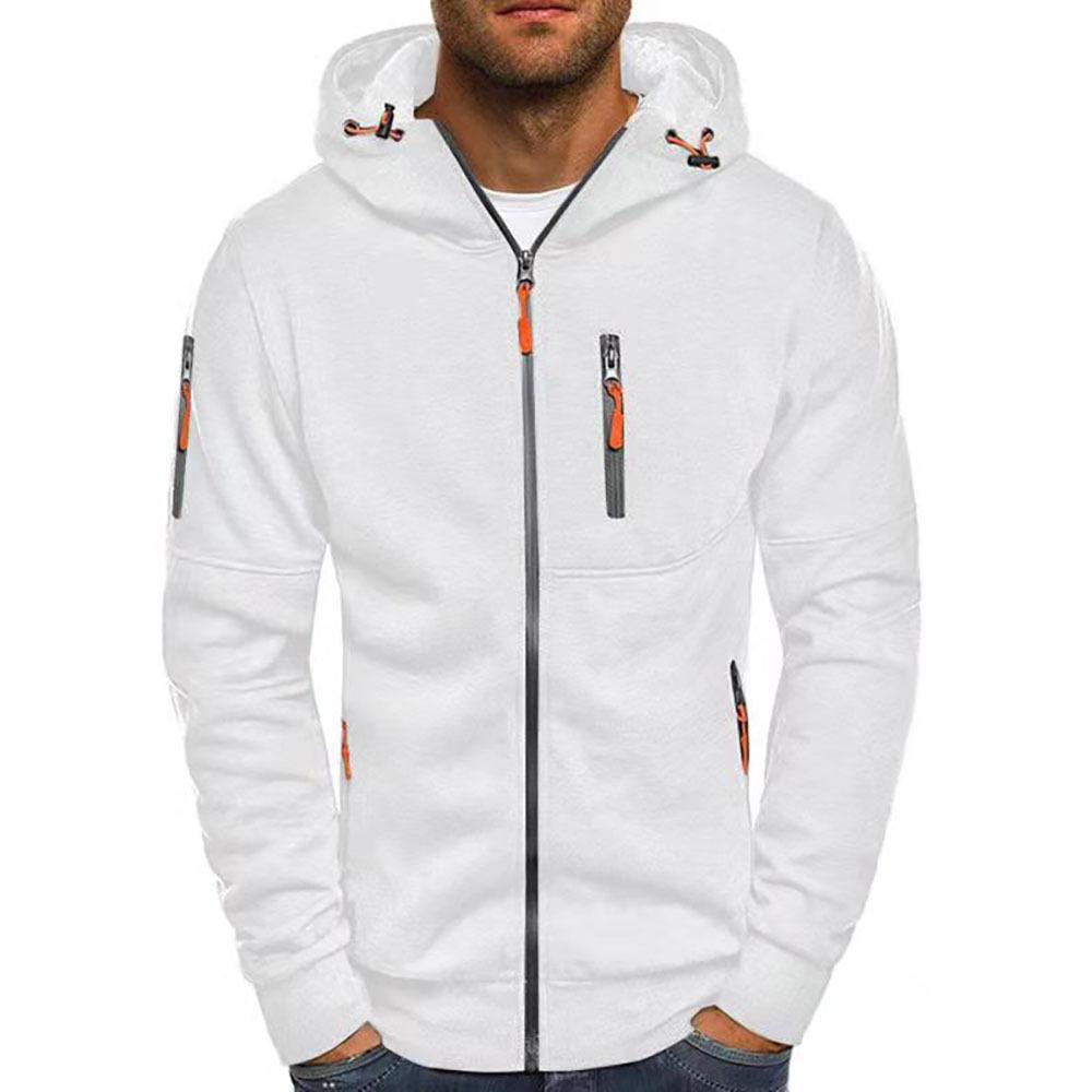 Men's Zipper Cardigan Hooded Sweatshirt Jacket 9261077561528