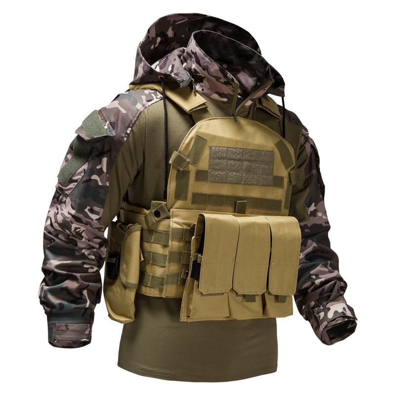 Men's Outdoor Wear-resistant Sports Camouflage Hooded Sweatshirt Jacket 9261111476408