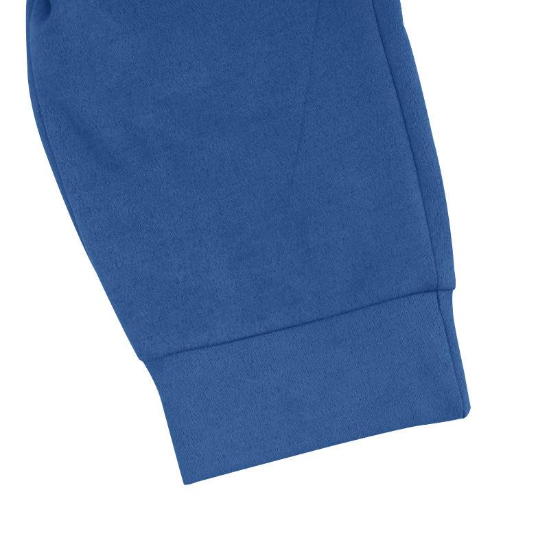 Men's Casual Suede Pocket Single Breasted Slim Fit Shirt Loose Sweatpants Set 9261812973752